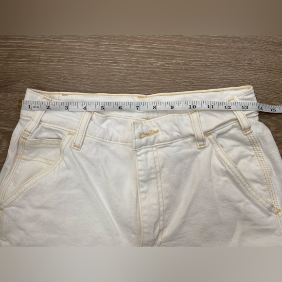Utility dad jeans, Hudson, white, size 27 , high rise - Picture 5 of 6